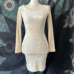 90’s Betsey Johnson crushed velvet bodycon mini